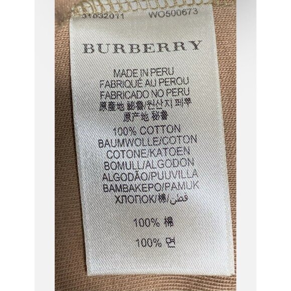 Burberry Men’s Brown Quarter Zip Pullover Sweater, Size Large, Preppy Office Lux - Picture 8 of 9